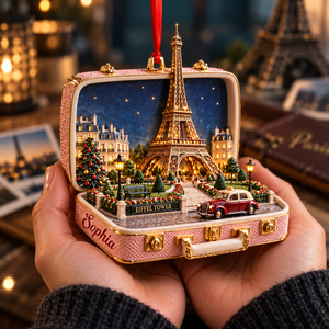 Personalized Eiffel Tower 3D Suitcase Christmas Ornament – Paris Travel Souvenir & Gift for Paris Lovers 032ba2cd-da87-4e18-8c45-6b34a7d40ad0-Blush-Eiffel-Tower-suitcase-ornament-3.png
