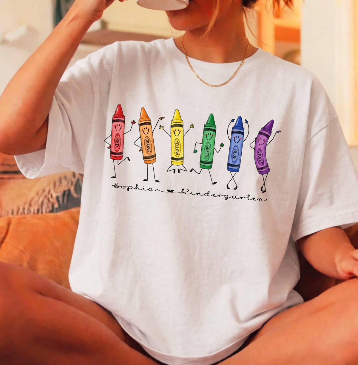 Comfort Colors Customized Crayon Doodles Teacher Shirt, Dancing Rainbow Back to School Tee, Kindergarten Elementary School Teacher Gift 033bc0e8-c1d4-4c8e-86c6-3c15b3b3af9b-2.jpg