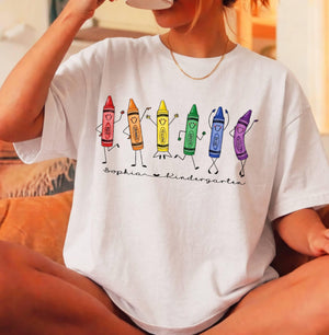 Comfort Colors Customized Crayon Doodles Teacher Shirt, Dancing Rainbow Back to School Tee, Kindergarten Elementary School Teacher Gift 033bc0e8-c1d4-4c8e-86c6-3c15b3b3af9b-2.jpg