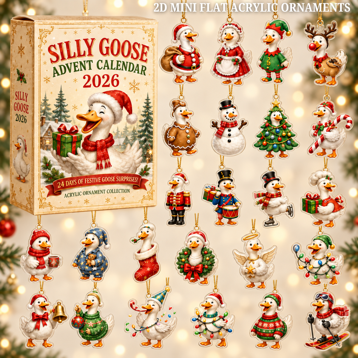 Silly Goose Christmas Advent Calendar 2026 - 24-Day Festive Countdown, Acrylic Charms Blind Box - Gift For Family & Friends 03598341-71f3-4649-818c-9976dd9a623f-goose-text.png
