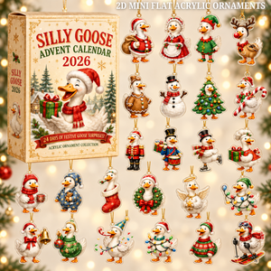 Silly Goose Christmas Advent Calendar 2026 - 24-Day Festive Countdown, Acrylic Charms Blind Box - Gift For Family & Friends 03598341-71f3-4649-818c-9976dd9a623f-goose-text.png