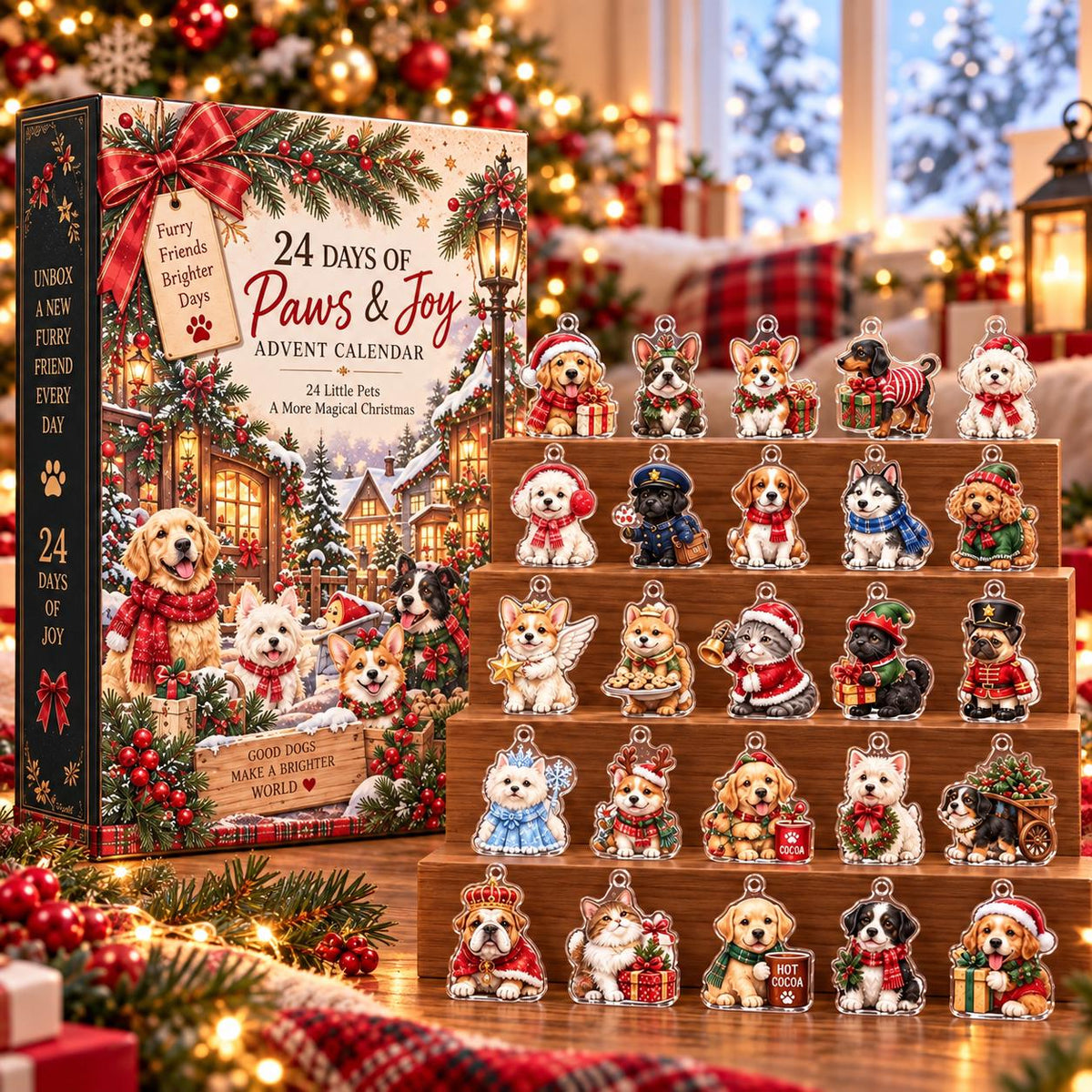 Christmas Pet Advent Calendar, 24 Day Dog Cat Countdown, Acrylic Pet Ornaments, Dog Lover Gift, Cat Lover Gift, Xmas Decor Abagael Tatiana 03670d74-5668-492c-802e-68b1f3457943-il_fullxfull.8637928543_jm8w.jpg