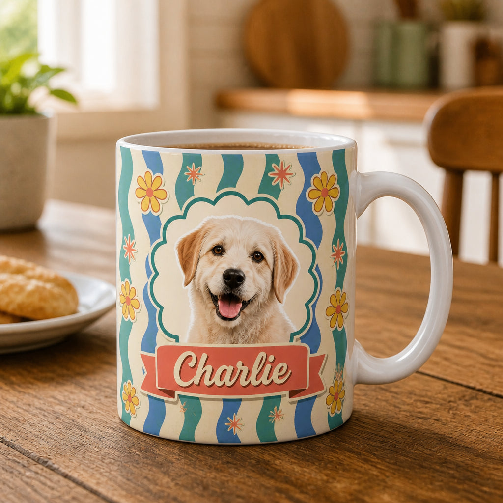 Retro Pet Photo + Name Pattern Mug - Personalized Edge-to-Edge Mug 0373c967-775e-40d3-8af8-901b26500ab6.jpg