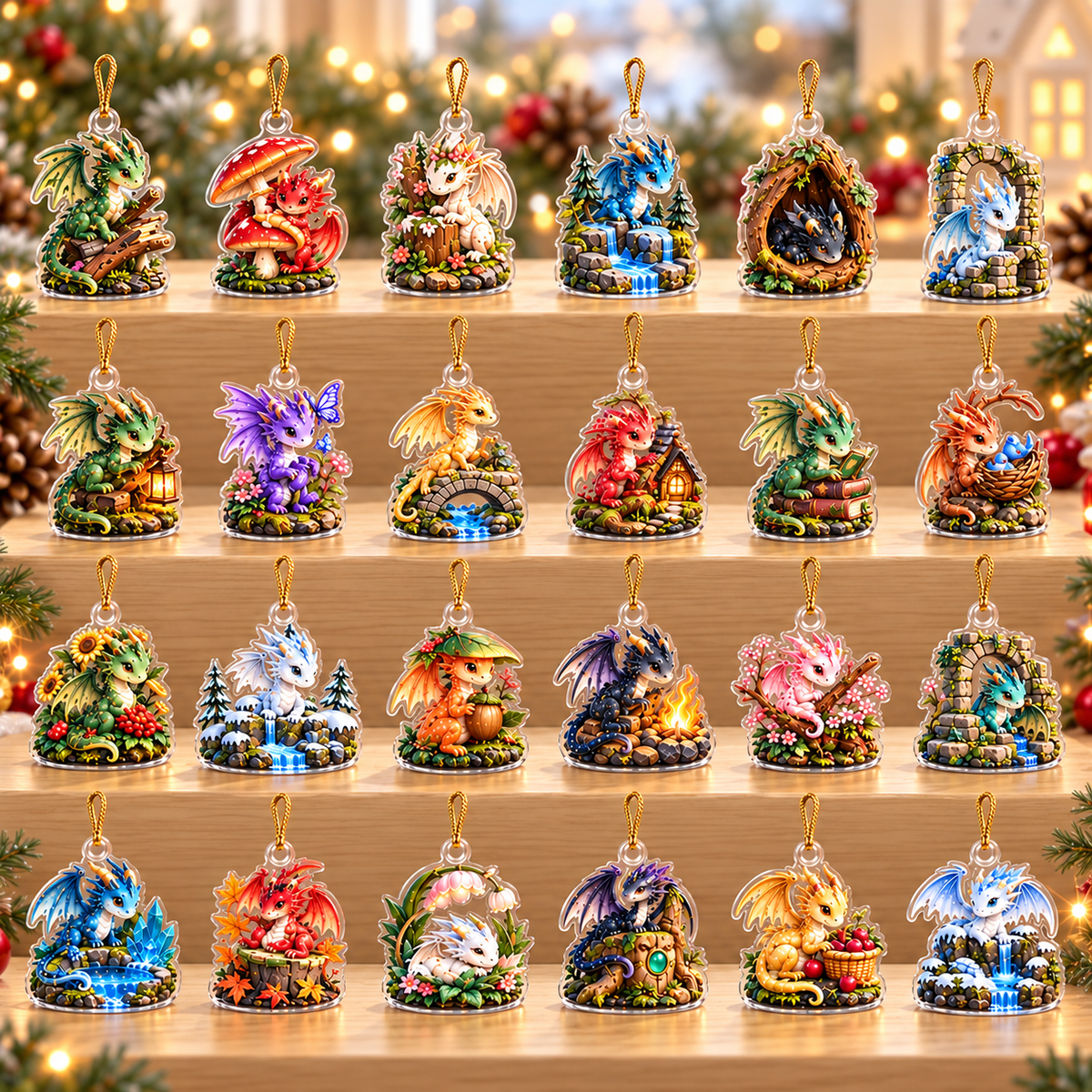Forest Dragon Advent Calendar with Charms, 24 Acrylic Dragon Ornaments, Fantasy Christmas Gift, Cute Woodland Dragon Holiday Countdown 2026, Birthday Gift 038f35ba-e7eb-4872-ad06-b137866dd0de-B-24-charm-acrylic-r-ng-r-ng.png