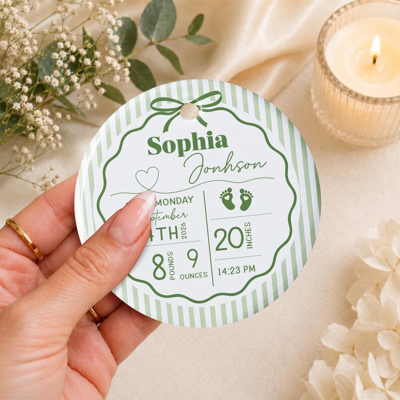 Custom Striped New Baby Ornament: Baby Birth Stats Ceramic Ornament, Christmas Newborn Keepsake, Baby Shower Gift, New Parents Gift 03a8ad87-8f08-4079-bd91-57541e9d8189-ghgfhgfyghf-1-.jpg