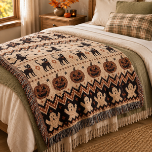 Halloween Woven Blanket gift for Halloween lover Throw Blanket Cozy Fall Spooky Season Home Decor Pumpkin Ghost Blanket Autumn Couch decor 03acd0f2-3c92-4c81-a01c-163bc15e8dfb-ryrtyrt-1-.png
