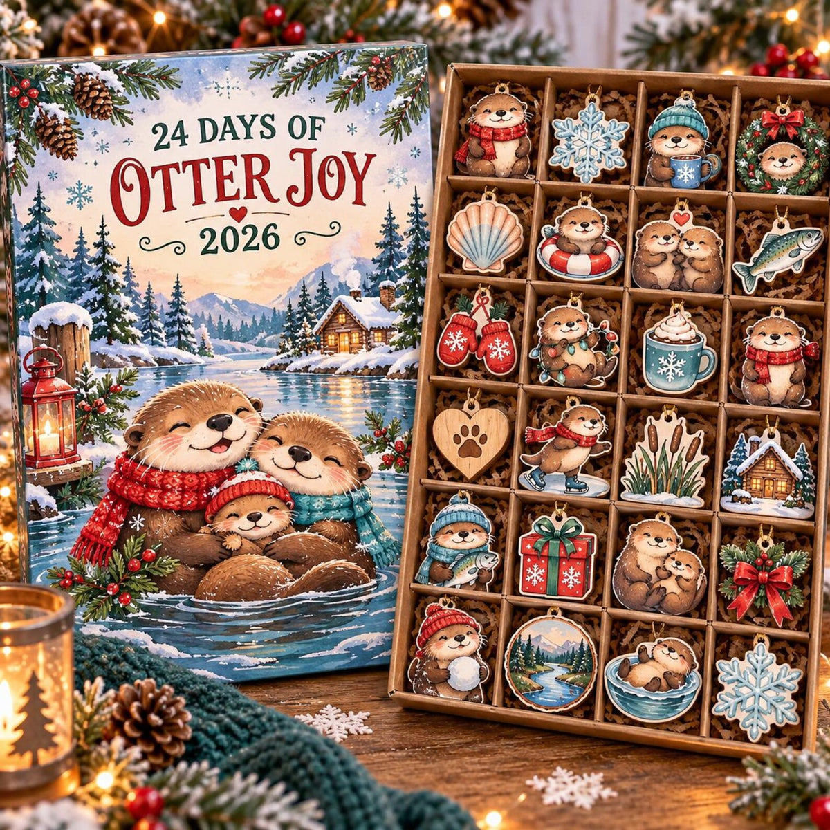 Otter Advent Calendar 2026, 24 Day Christmas Countdown, Cute Otter Ornaments, Woodland Animal Holiday Gift, Otter Lover Christmas Decor 03af15f1-fb41-454c-b583-0a435eb892b7-il_1588xN.8638848723_8stc.jpg