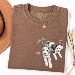 Custom Dogs Face Watercolor Photo Shirt, Pet Portrait Crew Neck Gift For Dog Cat Lover 03bb76af-5b80-4487-abab-ee23e3efa6de-c574b08c-26ca-4f8b-8468-4755de6a6fcc.png