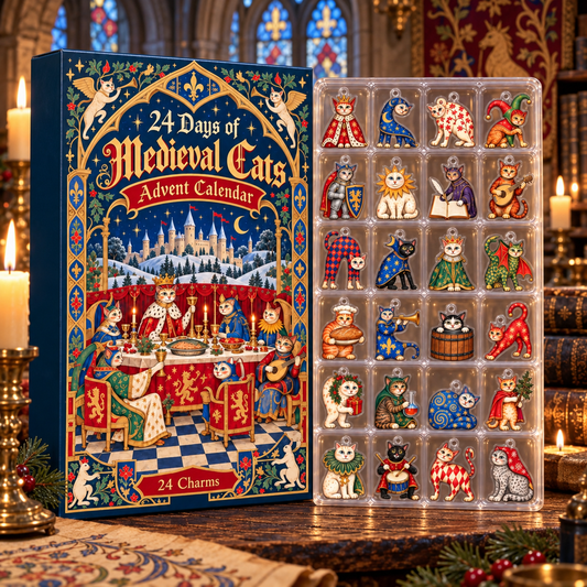 Medieval Cats Advent Calendar , 24 Acrylic Cat Charms, Christmas Blind Box, Whimsical Cat Lover Gift, Fantasy Holiday Countdown 03c35b51-e9d8-4497-b892-73cac9f08153-L-ch-m-a-v-ng-m-o-trung-c-2.png