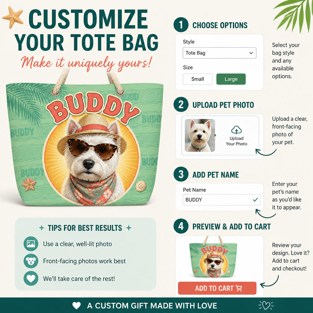 Custom Pet Portrait Beach Tote – Retro Sunglasses + Name Pattern - Personalized AOP Tote 03ce829e-d134-4dce-bad1-035c6e19e50f.jpg