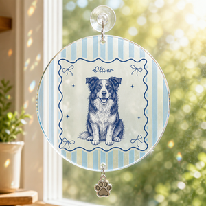 Custom Pet Sketch Name Magnet - Personalized 1 Layered Suncatcher with Charm 03d30ae8-17cd-4804-a932-fa7918a776aa.png
