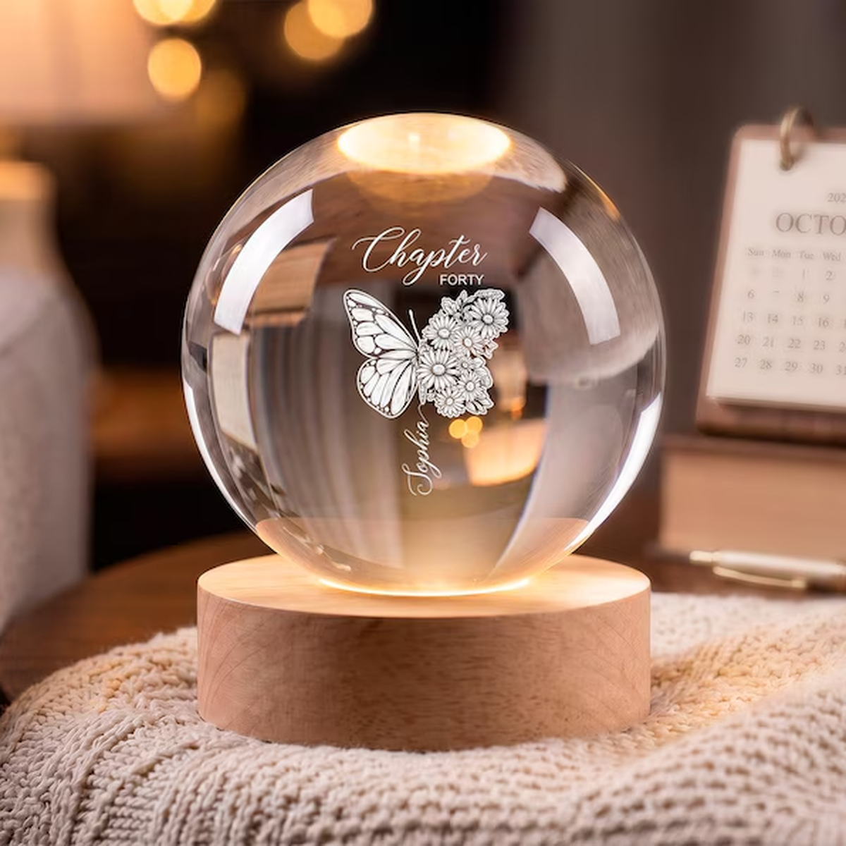 Personalized Birthday Butterfly Crystal Ball Night Light, Custom Name & Birth Flower, Chapter Forty Gift for Her, Milestone Birthday Keepsake For Hers 03d4429c-84f8-46fd-8715-b8a13e21f053-mockup_01_1x1.png