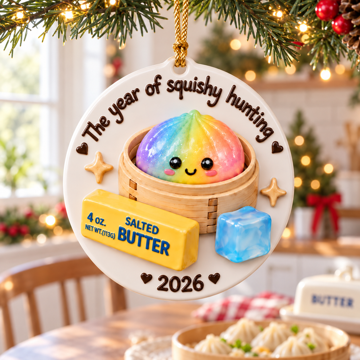 Squishy Dumpling 2026 Christmas Ceramic Ornament, Viral Dumpling Squishy, Kids Christmas, Squishy Hunting Squishies, Butter NeeDoh Ornament 03d8e2b1-7b1d-45d6-80fc-0b796ec0733a-banner-1.png