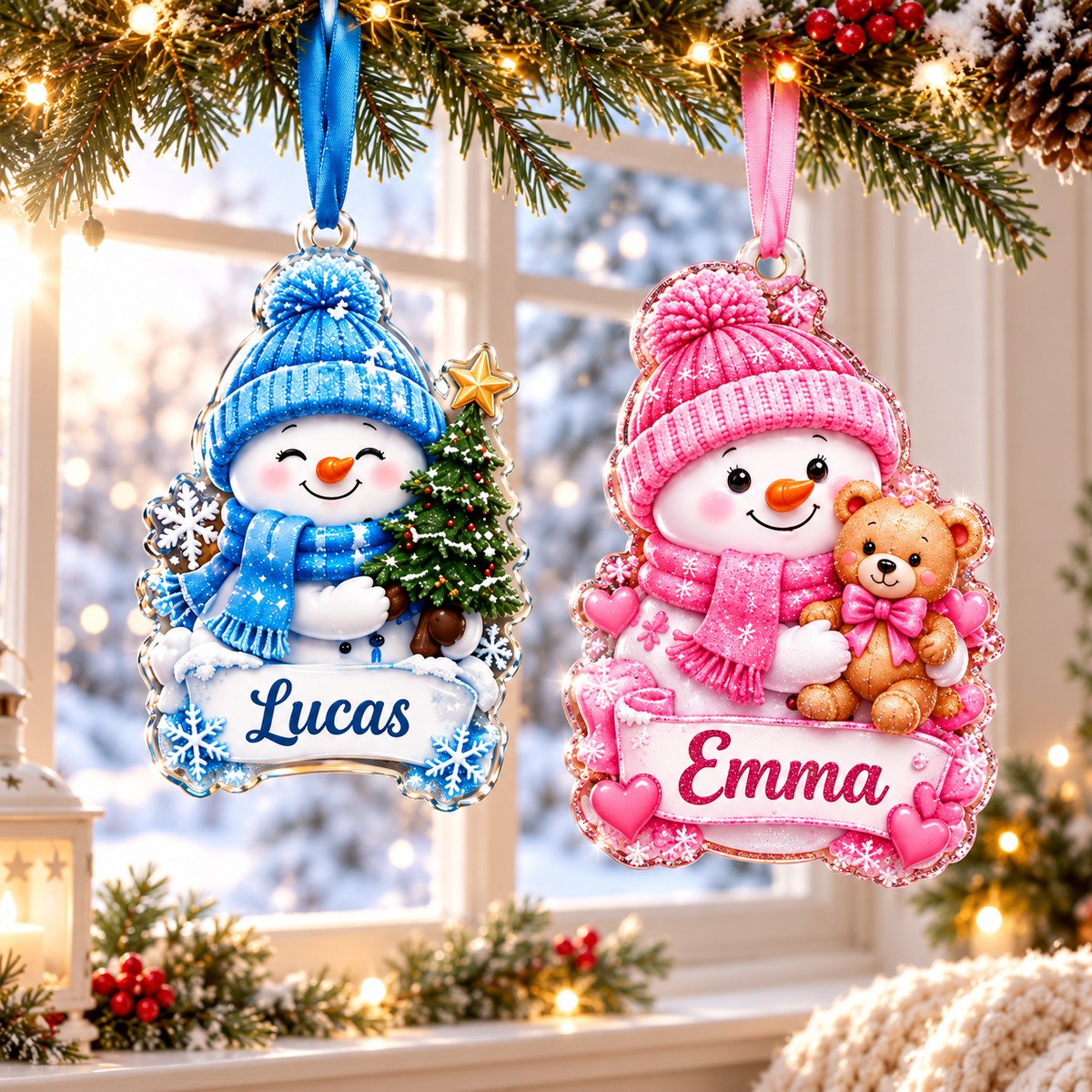 Personalized Snowman Acrylic Christmas Ornament, Custom Name Tree Decoration, Kids Stocking Stuffer, Family Holiday Keepsake 03d9bc63-9e41-4fef-b84f-5929ec428c4a-banner-1.png