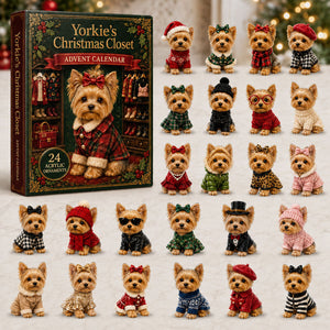 Yorkie Christmas Closet Advent Calendar 2026 - 24-Day Festive Countdown, Acrylic Charms Blind Box - Gift For Yorkshire Terrier Lovers 03e6c3db-6115-44cd-b4d1-2018cbb10b95-yorkie.jpg
