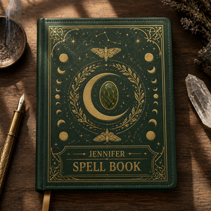 Personalized Lunar Spell Book Leather Journal - Personalized Graphic Leather Journal 03f5f97b-f8b1-4567-a486-5698baa099d2.png