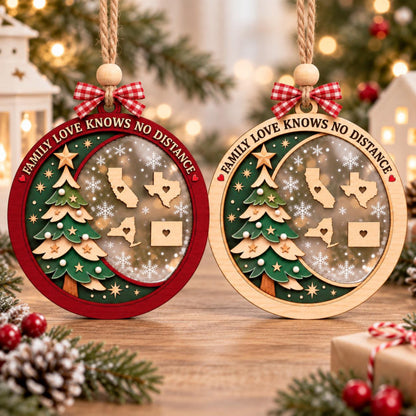 Personalized Long Distance Family Ornament, Custom State to State Christmas Ornament, Family Love Knows No Distance Keepsake Gift 03f63606-ab47-4922-8d01-4d1f8a8ba6e5-1.jpg