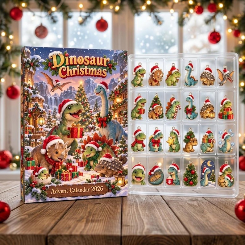 Personalized Dinosaur Christmas Advent Calendar 2026, Cute Dino Holiday Countdown, Kids Christmas Gift, Custom Name Advent Box 04056a58-281e-4d66-b3e1-55bf5b2e862d-il_794xN.8509591870_4e9g.jpg
