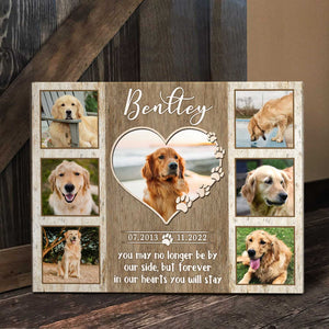 Custom Pet Memorial Photo Collage Canvas, Gifts With Your Pet Picture, In Memory Of Pets Gifts