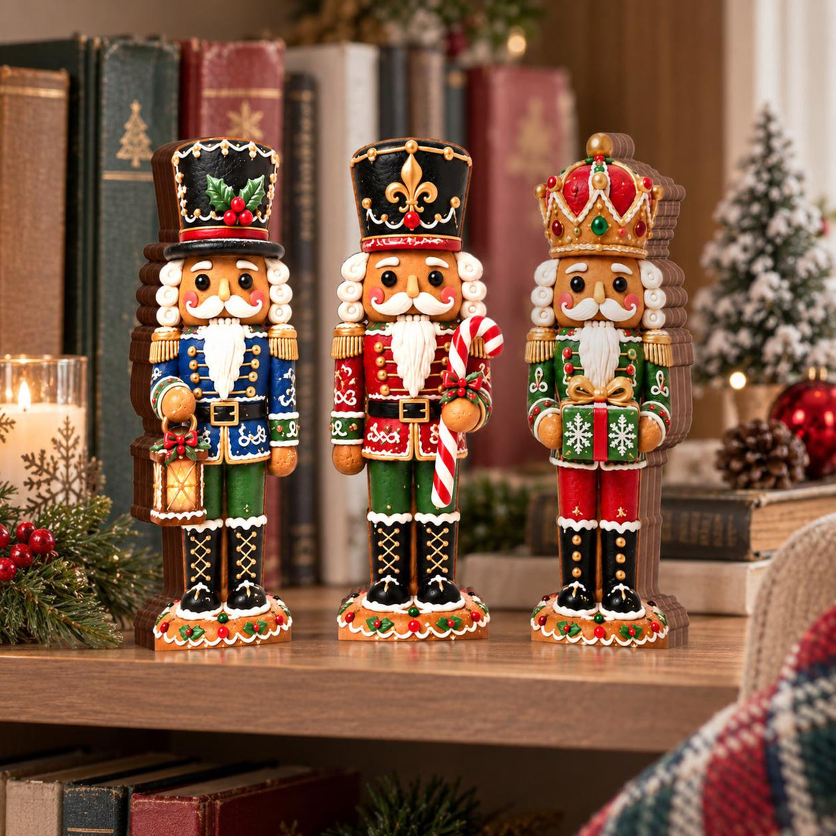 Gingerbread Nutcracker Wooden Block, Christmas Shelf Decor, Holiday Mantel Decoration, Nutcracker Lover Gift, Christmas Home Decor,Xmas Gift 043a0e80-447d-4b1d-95f4-1afe2b62fb38-8.jpg
