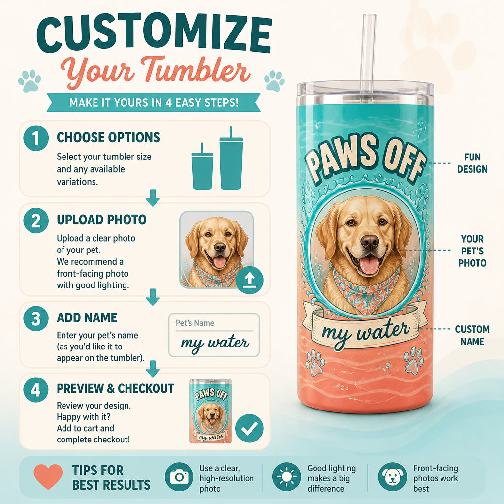 Paws Off My Water – Custom Pet Portrait Tumbler - Personalized Tumbler 0463d771-20d6-494a-8ab2-9d2d6e5bac9b.jpg
