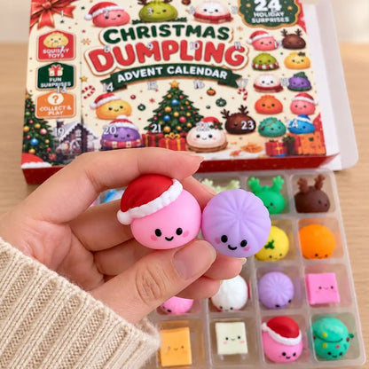 Dumpling Squishy Advent Calendar, 24 Day Christmas Countdown, Mini Squishy Fidget Toys, Kids Christmas Gift, Stocking Stuffer, Holiday Gift 046f0293-5270-46f5-95bc-9c2ab88f3e22-vcv-2-.webp