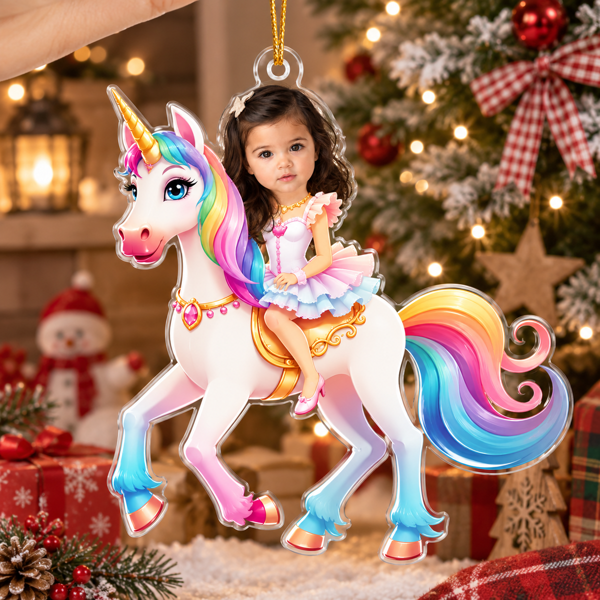 Unicorn Princess - Custom Face Ornament Gifts For Girl, Daughter - Personalized Acrylic Photo Ornament 04763c48-8a15-4a5c-9eee-8f96fbd7c77d-250a92b5-531b-4fe7-a95d-b04c4a1d3688.png