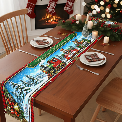 Christmas Train Family Table Runner - Personalized Christmas Birthday Gifts For Mom, Dad, Brother, Sister - Christmas Feels Better Together 04869677-e873-45f3-a9e4-f445fdeb4c4e-MK-2.png