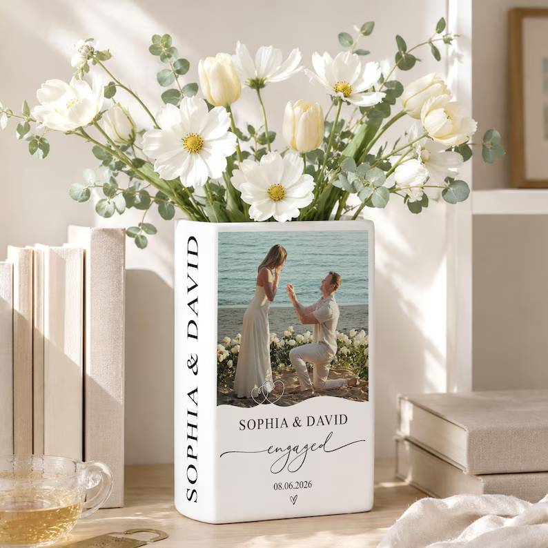 Personalized Photo Engagement Gift, Custom Engaged Ceramic Book Vase, New Engaged Couple Gift, Photo Wedding Engagement Gifts For Couple 04a36f7b-98e3-47f6-b25b-e2ea6f7c0aa3-hghghg-4-.jpg