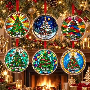 Personalized Christmas Tree Stained Glass Ornament 2026, Custom Name Holiday Keepsake, Handmade Family Gift, Unique Xmas Decoration Friends 04bafc87-774c-4cb8-9a51-ec33d7117992-banner-1.png