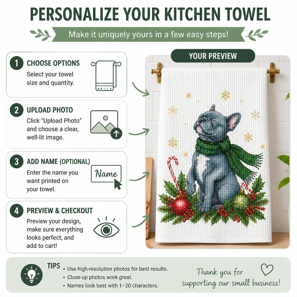 Festive Frenchie Holiday Kitchen Towel - Personalized Kitchen Towel 04d12a5e-1b41-4c2b-b598-636991c45e5b.jpg