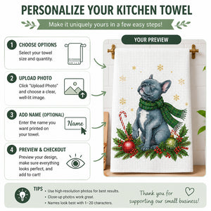 Festive Frenchie Holiday Kitchen Towel - Personalized Kitchen Towel 04d12a5e-1b41-4c2b-b598-636991c45e5b.jpg