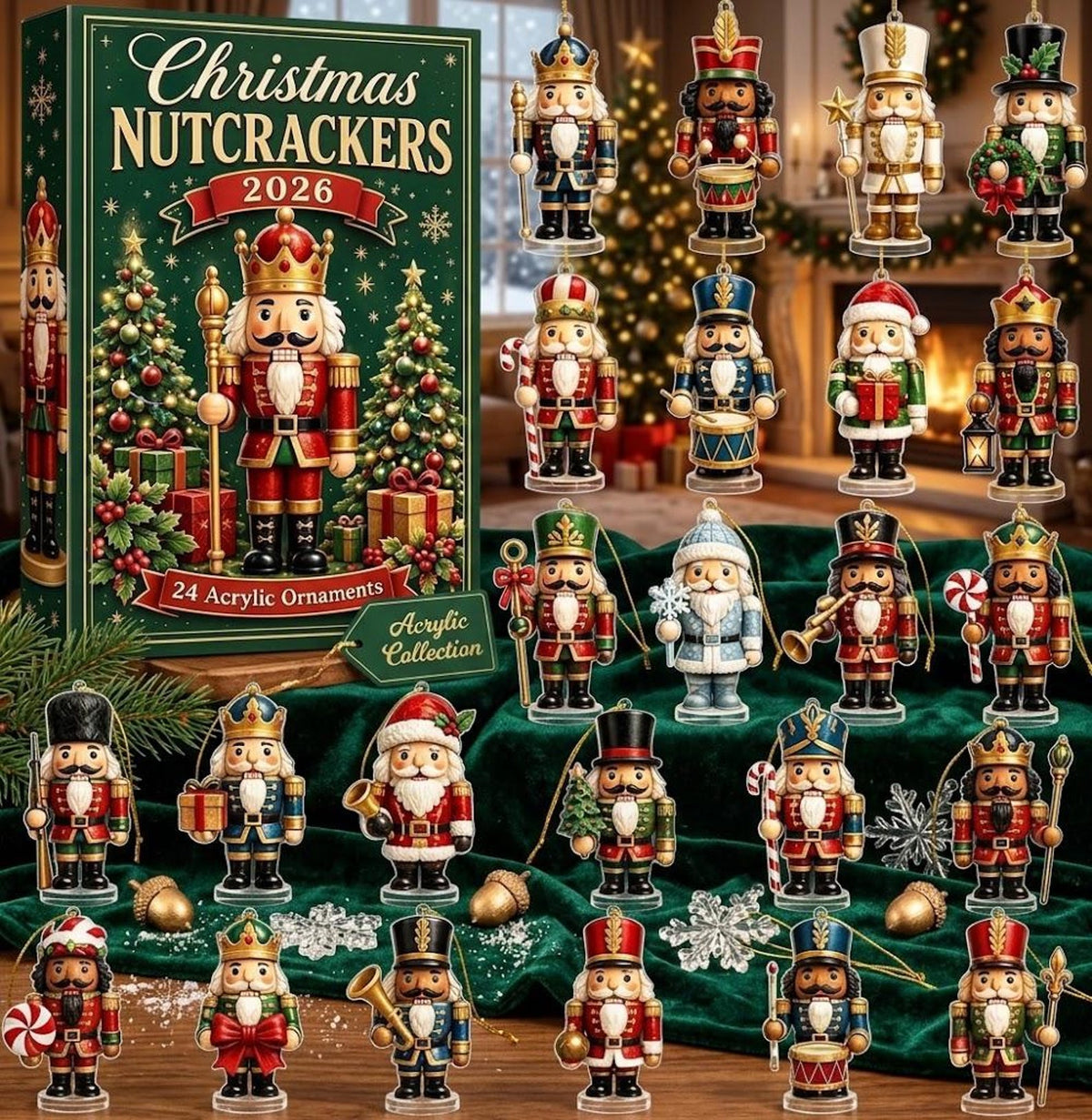 Nutcracker Advent Calendar 2026, 24 Day Christmas Countdown, 2D Flat Acrylic Ornament Set, Xmas Tree Decor, Nutcracker Holiday Gift 04d7c64f-397e-40ca-a17f-0961bc9439ba-il_1588xN.8603048555_934i.jpg
