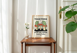 Personalized Couple Print, Custom Frog Illustration, Anniversary Engagement Valentines Gift Idea, Cute Wall decor, Retro Aesthetic 04f74226-f1d2-48a7-9c5b-3eec69fa71f9-dfgdffgdf-_3_.jpg