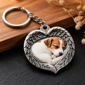 Angel Wings Pet Photo Keychain – Custom Photo + Name - Personalized Stainless Steel Keychain 054c1d0e-dfc1-48fc-bfa5-17501dfd19d9.jpg