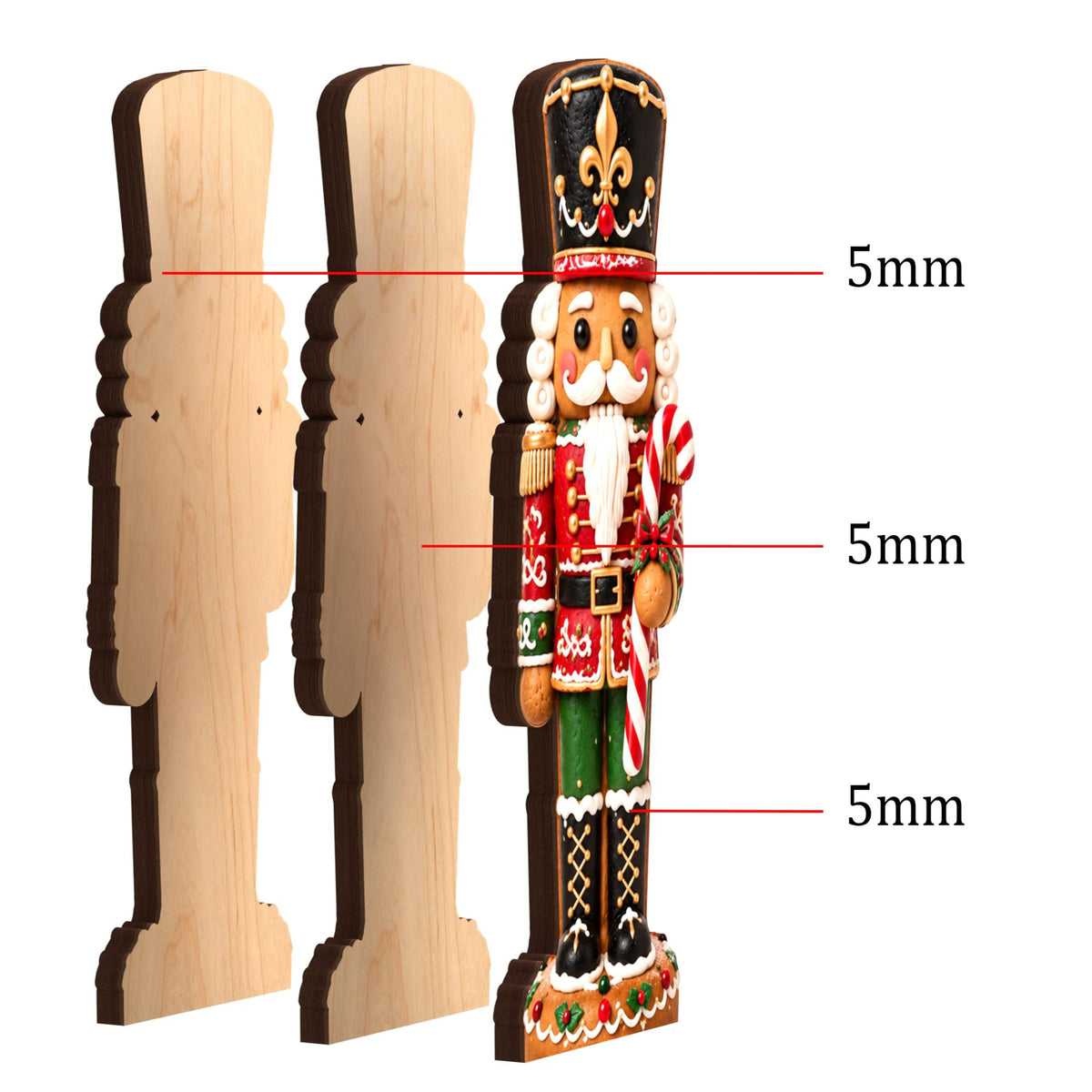 Christmas Nutcracker Wooden Block, Gingerbread Soldier Decor, Festive Shelf & Mantel Accent, Holiday Home Decor, Nutcracker, Christmas Decor 055a1d46-7d0e-4001-9bdd-4af8c1bebfc8-3.jpg