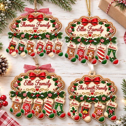 Personalized Large Family Christmas Gingerbread Stocking Ornament, Custom Family Members Names Ornament, Family with Pet Keepsake 2026 056c6ed7-242c-48cd-ac19-d7a012d4fc8a-5.jpg