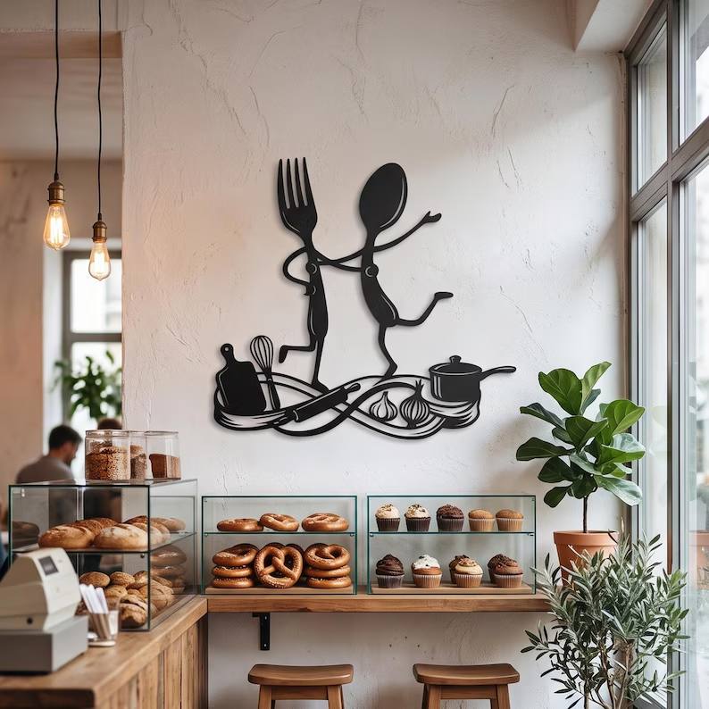 Fork Spoon Metal Wall Decor, Dancing Cutlery Kitchen Art, Playful Utensil Hanging, Dining Room Accent, Fun Chef Gift 057dfc09-3476-4cbd-b257-525e25f18e00-eytrt-5-.jpg