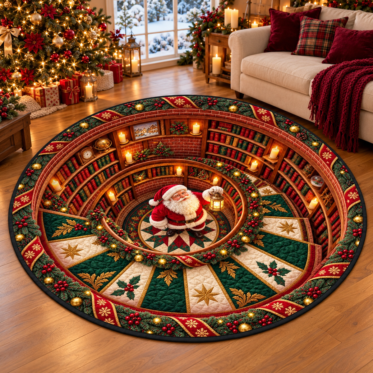 Christmas Cozy Home - Personalized Quilted Mat - Christmas Gift For Family 05820cfe-f50b-4ee0-acd3-6c88152e5944-banner-1.png