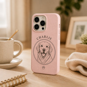 Custom Pet Portrait Phone Case – Sketch Name Medallion - Personalized Phonecase 058c9abf-1eff-47f7-a917-43acad174a7f.jpg