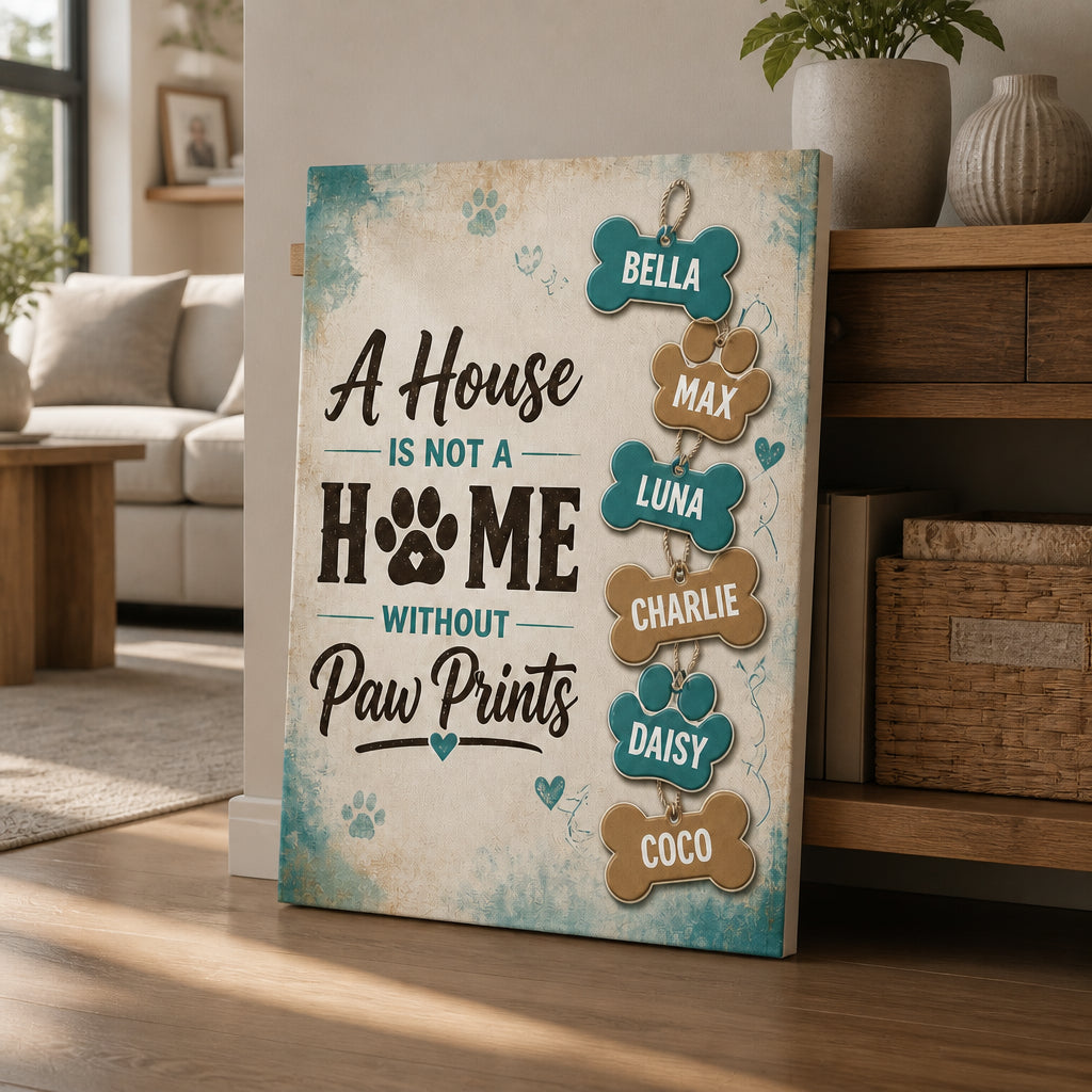 A House Is Not A Home Without Paw Prints — Personalized Names Canvas - Personalized Canvas 05a8f83a-3199-4c3a-9c49-edecf3db6e65.jpg
