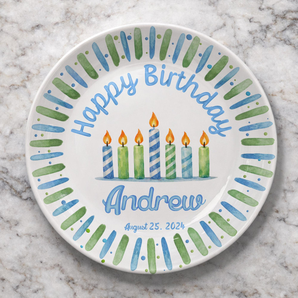 Personalized 1st Birthday Plate for Boy, Custom Name Ceramic Keepsake, Baby First Birthday Gift 05b14907-e7b7-4d9c-b84e-79e9bc065e2d-2.jpg