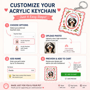 Custom Pet Photo Strawberry Keychain - Personalized Acrylic Tag Keychain 05bc0b3f-72de-44e6-a815-7f39ae2fe696.jpg