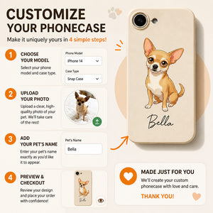 Custom Pet Portrait Phone Case – Cartoon Style with Name - Personalized Phonecase 05c9757c-6746-4951-b6ff-38222a7c16f7.jpg