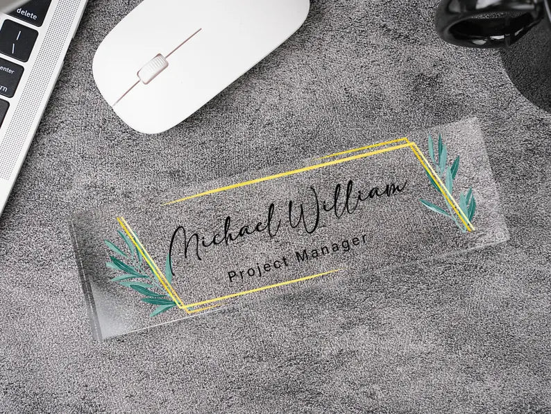Personalized Acrylic Desk Name Plate, Name Sign Plaque, Teacher Appreciation Gifts, Office Decor 05d37dce-8055-4add-95e6-1e66cbda8b19-ghydre-4-.webp