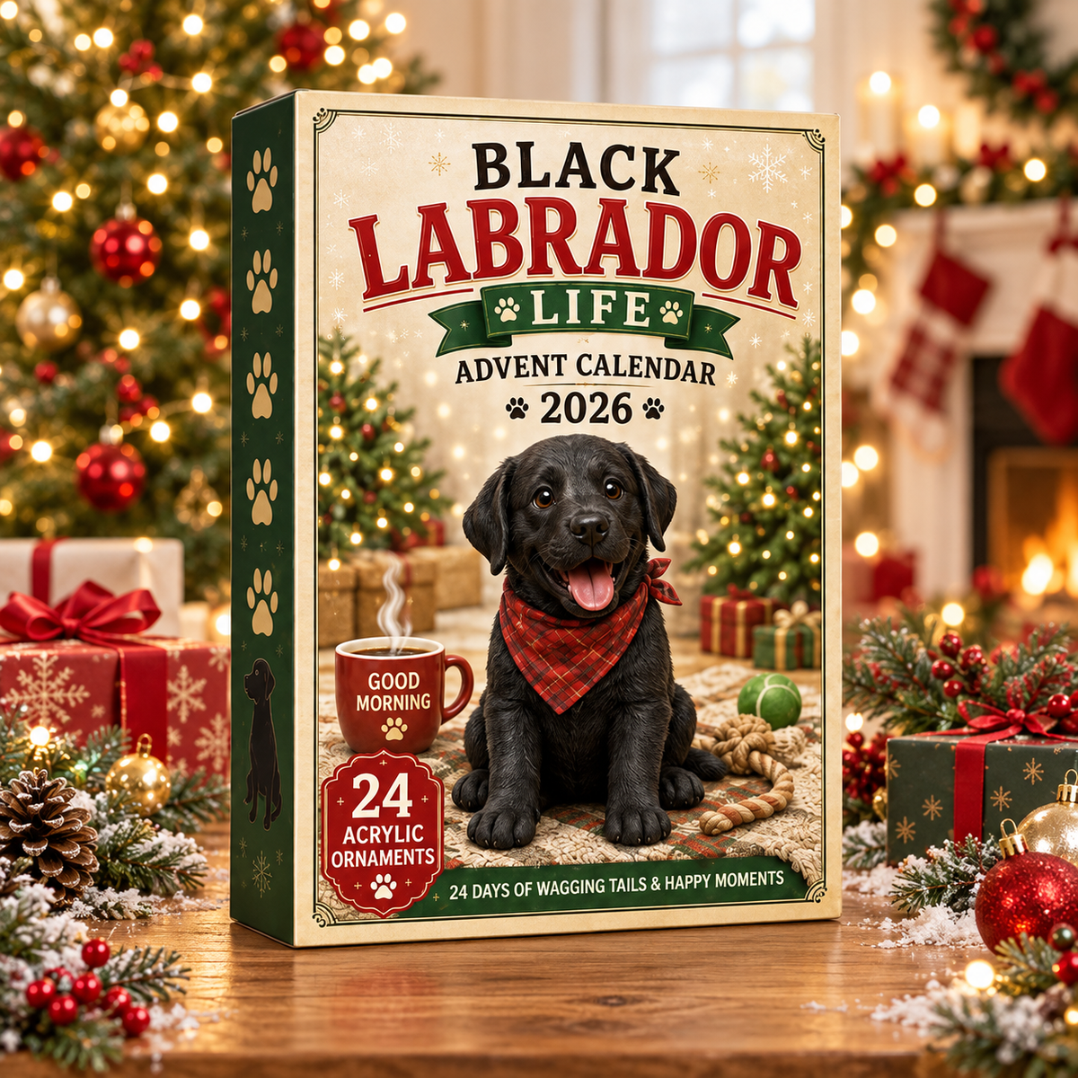 Black Labrador Life Advent Calendar 2026 - 24-Day Festive Countdown, Acrylic Charms Blind Box - Gift For Labrador Lovers 0604265f-57ed-442d-9d76-f367204d2fcf-labrador-box.png