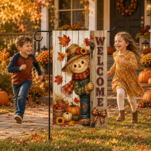 Welcome Fall Garden Flag, Scarecrow Pumpkin Autumn Yard Flag, Harvest Thanksgiving Garden Decor, Rustic Farmhouse Porch Flag 0613cbb5-ed1e-4099-9e18-a4eb799a730a-fdgdf-5-.webp