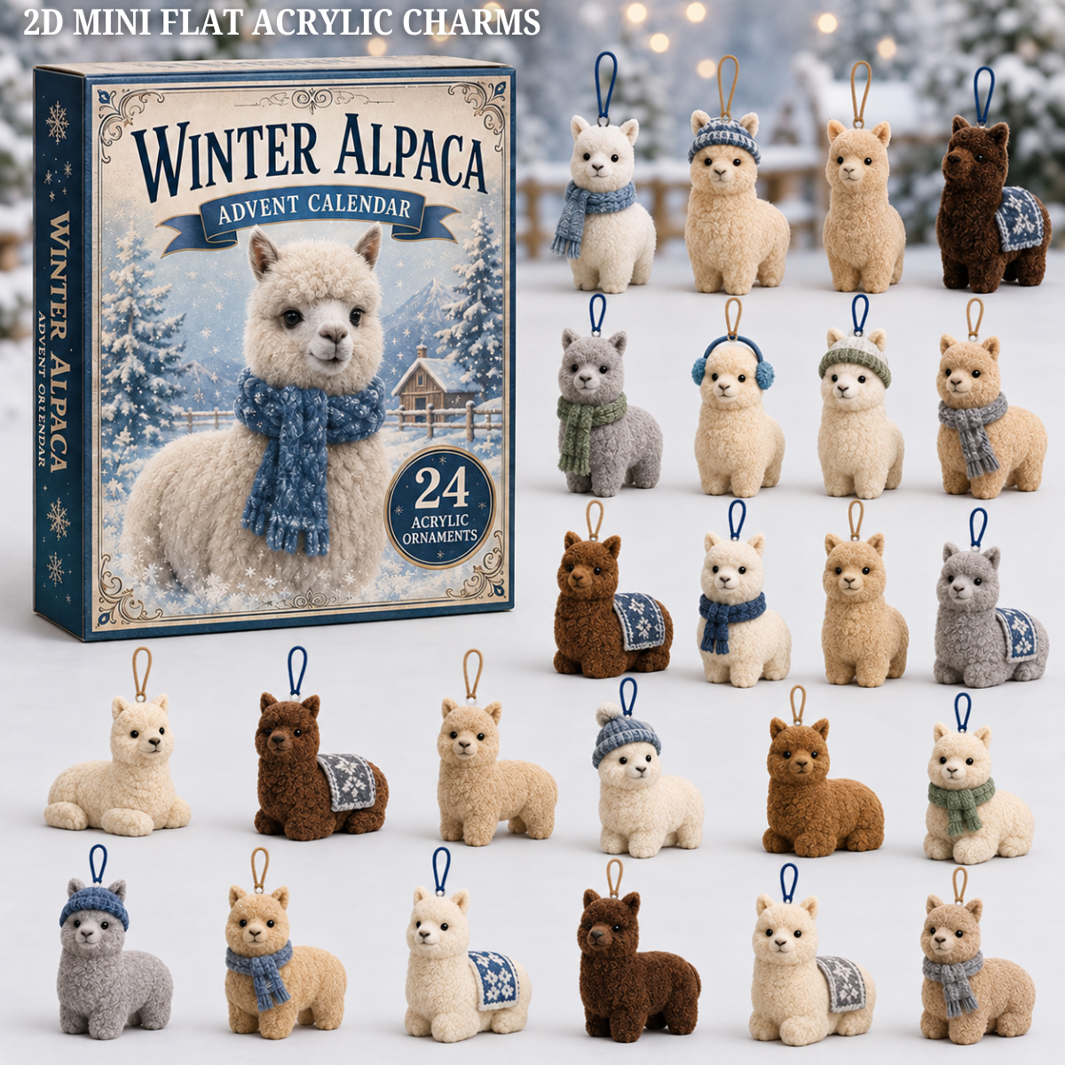 Winter Alpaca Advent Calendar 2026 - 24-Day Festive Countdown, Acrylic Charms Blind Box - Gift For Farm Lovers 061fab9a-9962-40e1-b335-7526a8dc2959-alpaca-text.png