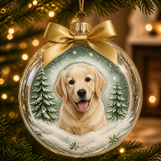 Custom Pet Photo Snow Globe Bauble Ornament - Personalized Bauble Ornament 0635731f-989b-4529-b71f-e7e7dd5f5776.png