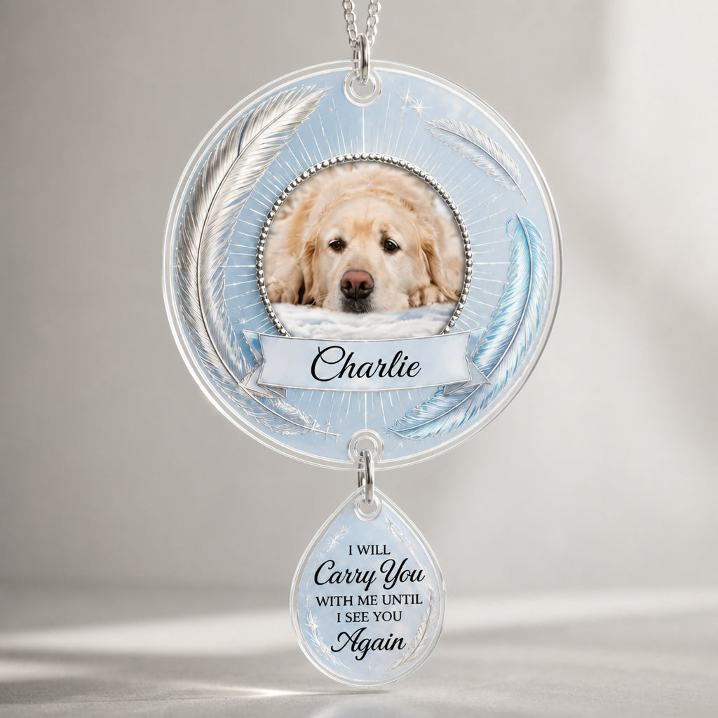 Angel Halo Pet Memorial Suncatcher with Photo & Charm - Personalized 1 Layered Suncatcher with Charm 064690b4-92d3-4cf9-86c1-8464398508ed.jpg